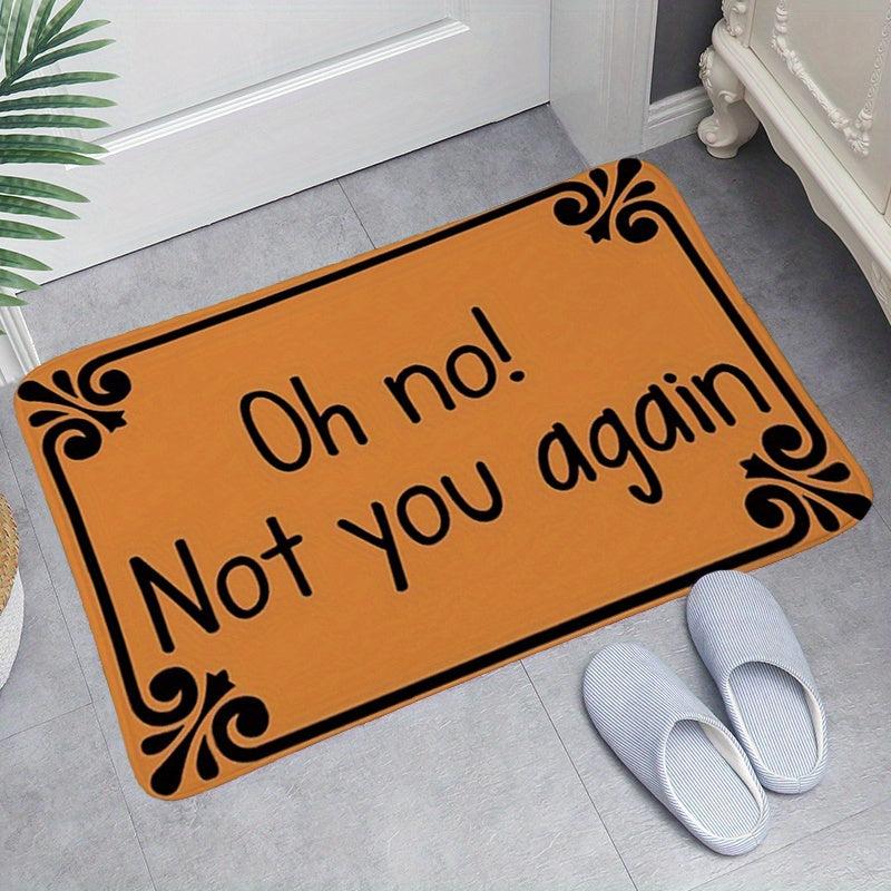 Pet Friendly Welcome Mat Low Pile Non Slip Washable Dirt Resistant