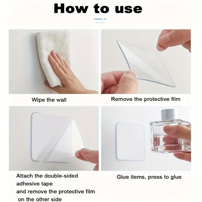20 Pcs Double Sided Tape Transparent Non-slip Mat Stickers