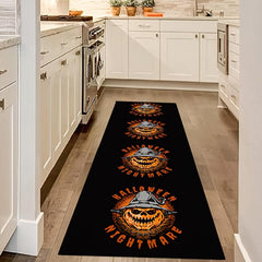 Halloween Prank Pumpkin Pattern Carpet Anti Slip Washable