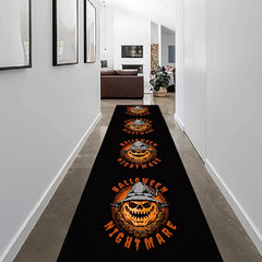 Halloween Prank Pumpkin Pattern Carpet Anti Slip Washable