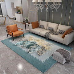 Non Slip Floral Living Room Carpet Soft Home Floor Mat 47 24