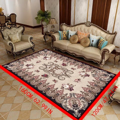 Non Slip Floral Living Room Carpet Soft Home Floor Mat 47 24