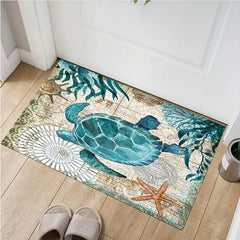 Soft Turtle Pattern Area Rugs Anti Fatigue Sofa Floor Mat