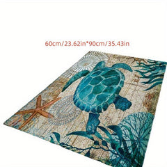 Soft Turtle Pattern Area Rugs Anti Fatigue Sofa Floor Mat
