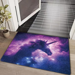 3D Unicorn Area Rug Non Slip Fluffy Throw Floor Mat