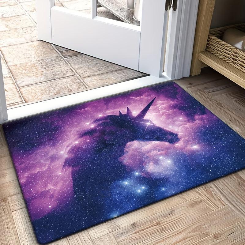 3D Unicorn Area Rug Non Slip Fluffy Throw Floor Mat