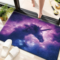 3D Unicorn Area Rug Non Slip Fluffy Throw Floor Mat