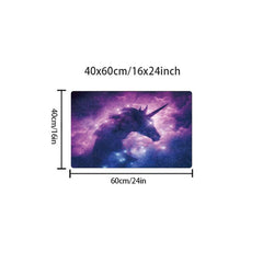 3D Unicorn Area Rug Non Slip Fluffy Throw Floor Mat
