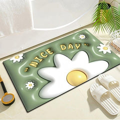 Soft Non Slip Bath Rug Quick Dry Absorbent Diatom Mud Carpet for Bathroom