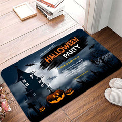 Halloween Area Rug for Living Room or Bedroom, Machine Washable Non-Slip Rug