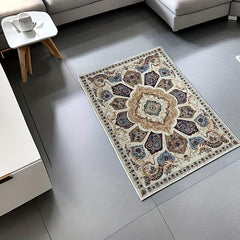 Vintage Boho Area Rug Non-slip Washable Door Mat Bohemian Style for Living Room
