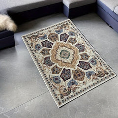 Vintage Boho Area Rug Non-slip Washable Door Mat Bohemian Style for Living Room