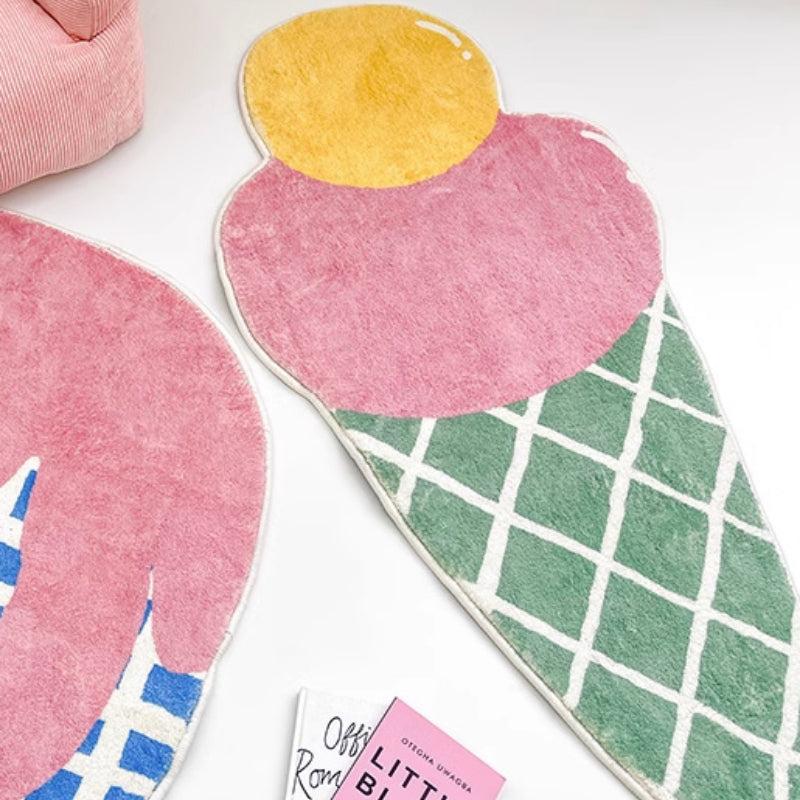 Ice Cream Plush Carpet for Children's Room Decor