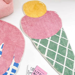 Ice Cream Plush Carpet for Children's Room Decor