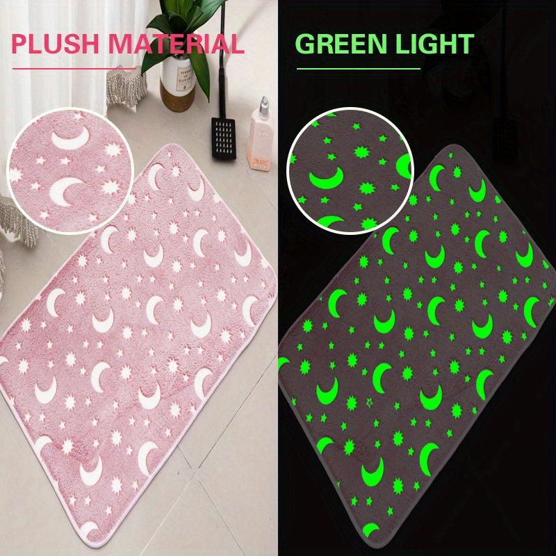 Night Light Floor Mat Sponge Bathroom Set Non-slip Durable Absorbent Toilet Mat