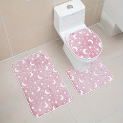 Night Light Floor Mat Sponge Bathroom Set Non-slip Durable Absorbent Toilet Mat