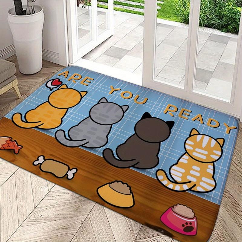 Eco Friendly Non Slip Door Mat Flannel Living Room Bedroom Mat