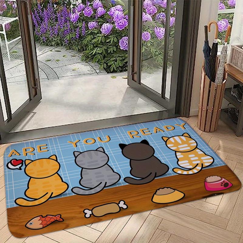Eco Friendly Non Slip Door Mat Flannel Living Room Bedroom Mat