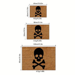 English Skull Door Mat Non Slip Rug for Home Kitchen