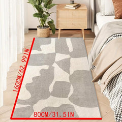 Fluffy Faux Wool Area Rug Soft Bedroom Carpet Washable Living Room