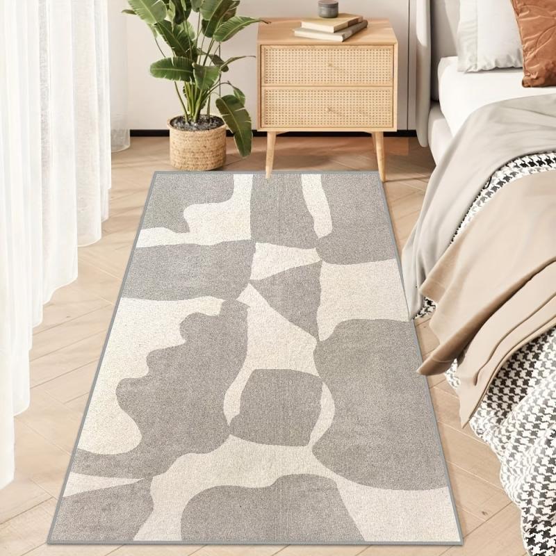 Fluffy Faux Wool Area Rug Soft Bedroom Carpet Washable Living Room