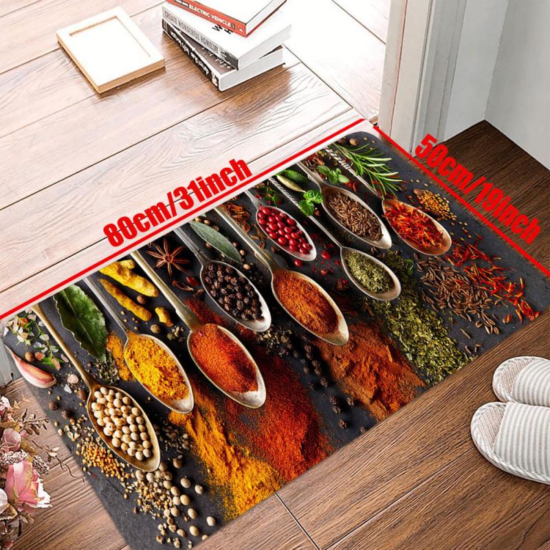 Modern Kitchen Floor Mat Anti Slip Area Rug Floor Carpet Bathroom Living Room