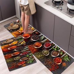 Modern Kitchen Floor Mat Anti Slip Area Rug Floor Carpet Bathroom Living Room