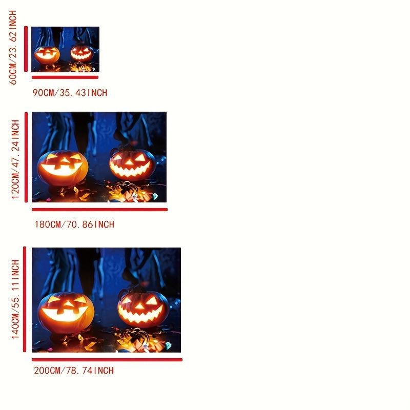 Halloween Area Rug Modern Crystal Velvet Rug Non-slip Soft Polyester Fiber Mat