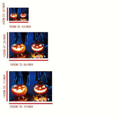 Halloween Area Rug Modern Crystal Velvet Rug Non-slip Soft Polyester Fiber Mat