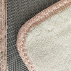 Pure Cashmere Bath Mat with Anti-Slip Backing Solid Floor Mat