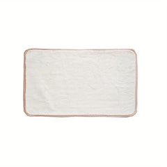 Pure Cashmere Bath Mat with Anti-Slip Backing Solid Floor Mat