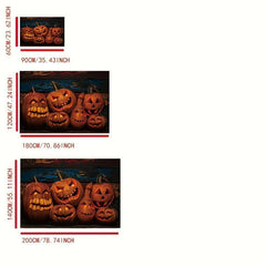 Halloween Pumpkin Area Rug Non-slip Soft Mat