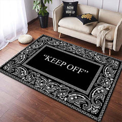 Soft & Durable Polyester Washable Area Rug for Living Room & Bedroom