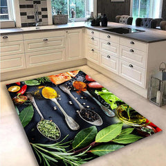 Spices Print Area Rug Non-Slip Soft Floor Mat