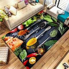 Spices Print Area Rug Non-Slip Soft Floor Mat