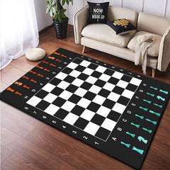 Checkered Rug Moroccan Checkerboard Carpet Washable Area Rug