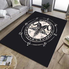 Halloween Satan Rug Waterproof Runner Mat