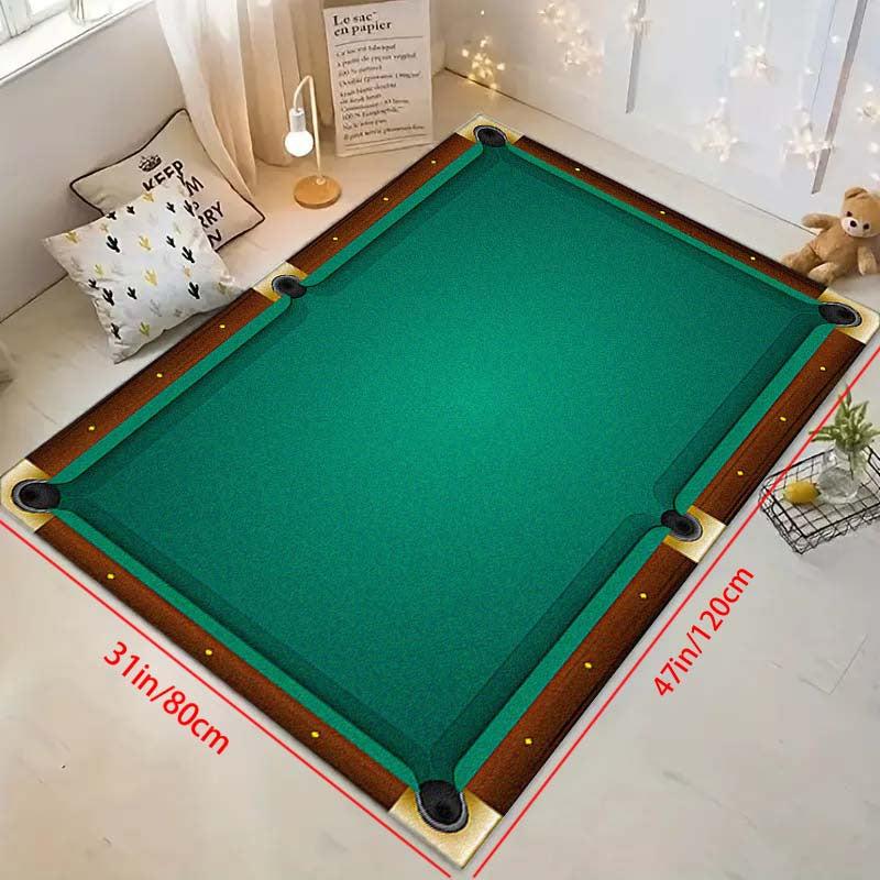 Non Slip Waterproof Billiards Pool Doormat Rug 47x62in