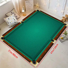 Non Slip Waterproof Billiards Pool Doormat Rug 47x62in