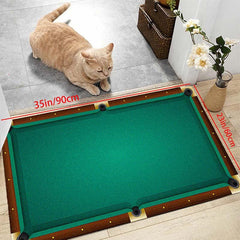 Non Slip Waterproof Billiards Pool Doormat Rug 47x62in