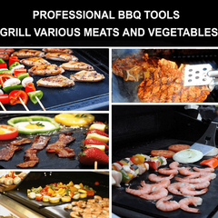 Non-Stick BBQ Grill Mat Baking Mat Cooking Grilling Sheet Heat Resistance