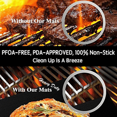 Non-Stick BBQ Grill Mat Baking Mat Cooking Grilling Sheet Heat Resistance