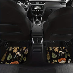 4pcs Hippie Mushroom Boho Car Mats, Perfect Gift for Daughter