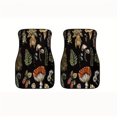 4pcs Hippie Mushroom Boho Car Mats, Perfect Gift for Daughter