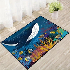 Dolphin Print Floor Mat Anti-slip Entrance Doormat