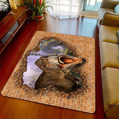 Dinosaur Pattern Rug Home Office Bedroom Living Room Carpet