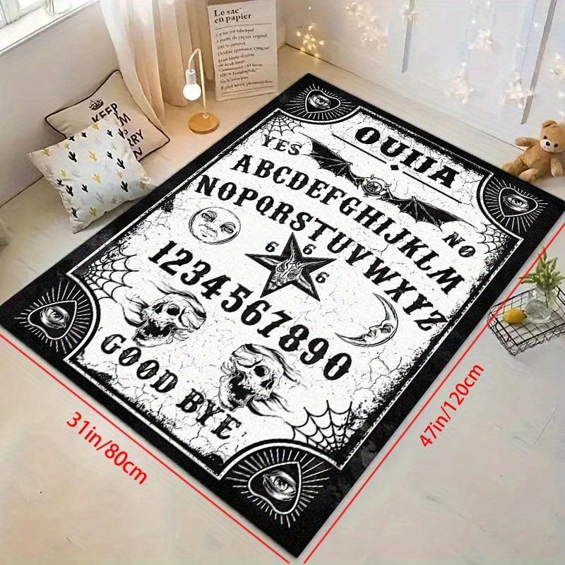 Halloween Gothic Rug Vintage Pattern Soft Washable Area Rug Non Slip Durable