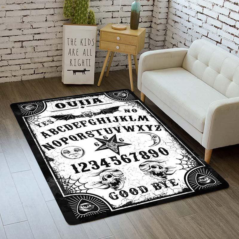 Halloween Gothic Rug Vintage Pattern Soft Washable Area Rug Non Slip Durable