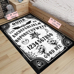 Satanic Pentagram Pattern Rug Sun And Moon Floor Mat