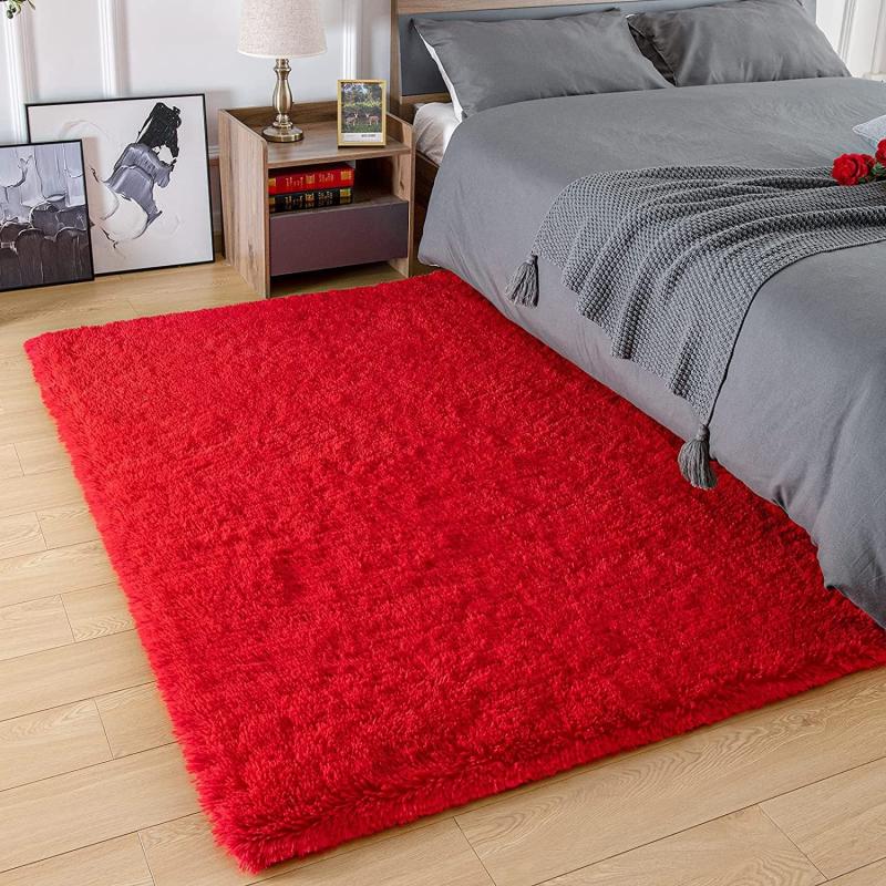 Soft Plush Shag Area Rugs for Living Room Fluffy Shaggy Floor Carpet